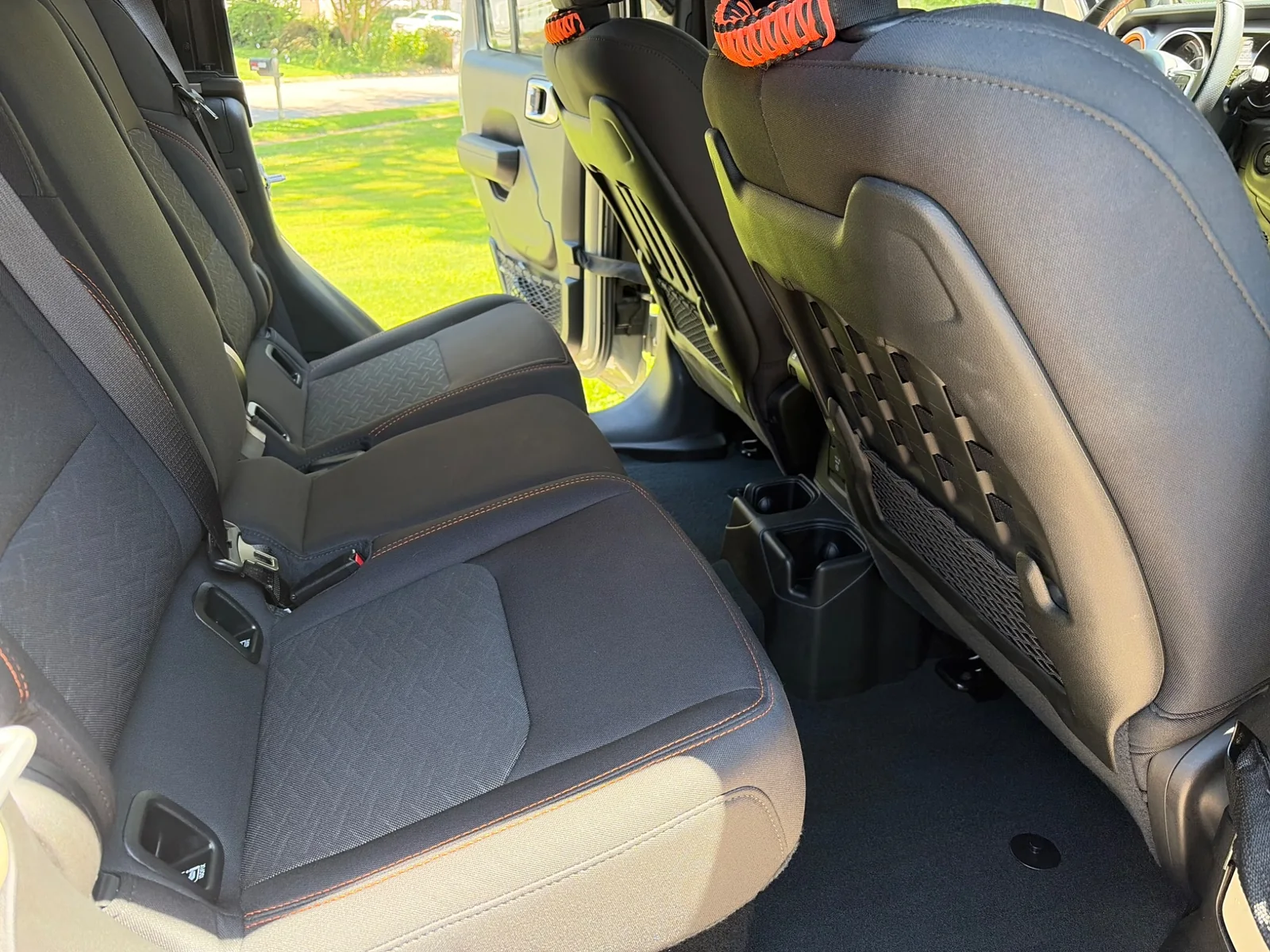 Clean Jeep rear seats