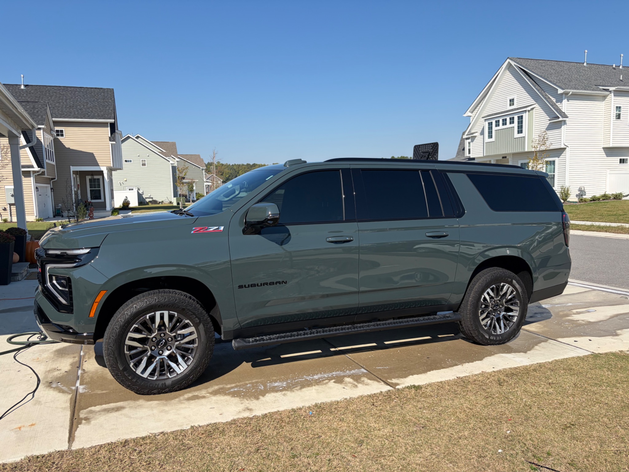 Green SUV exterior